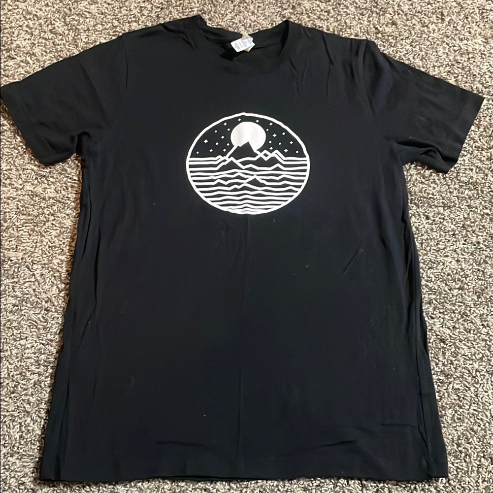 Bella Canvas Black Tee With White Graphic Bella Canvas Black Tee With White Graphic